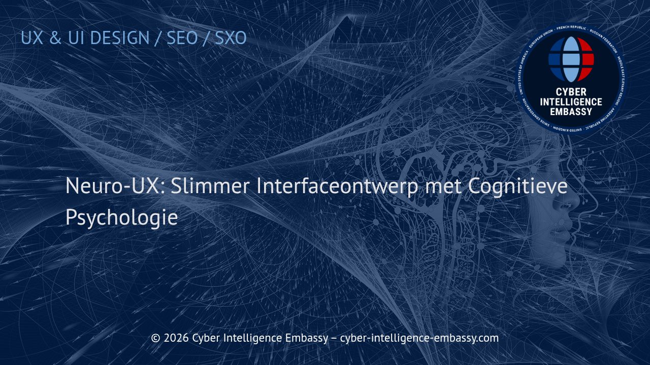 Neuro-UX: Slimmer Interfaceontwerp met Cognitieve Psychologie