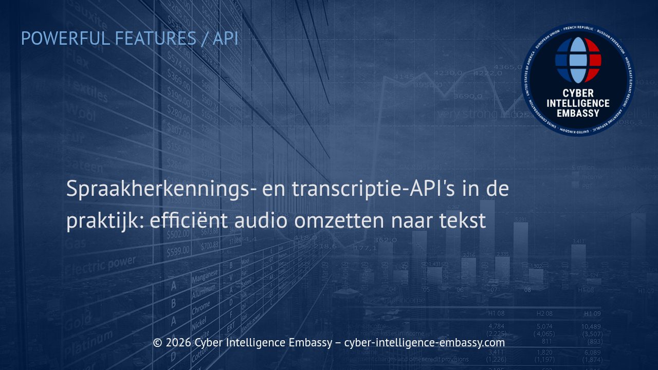 Spraakherkennings- en transcriptie-API's in de praktijk: efficiënt audio omzetten naar tekst