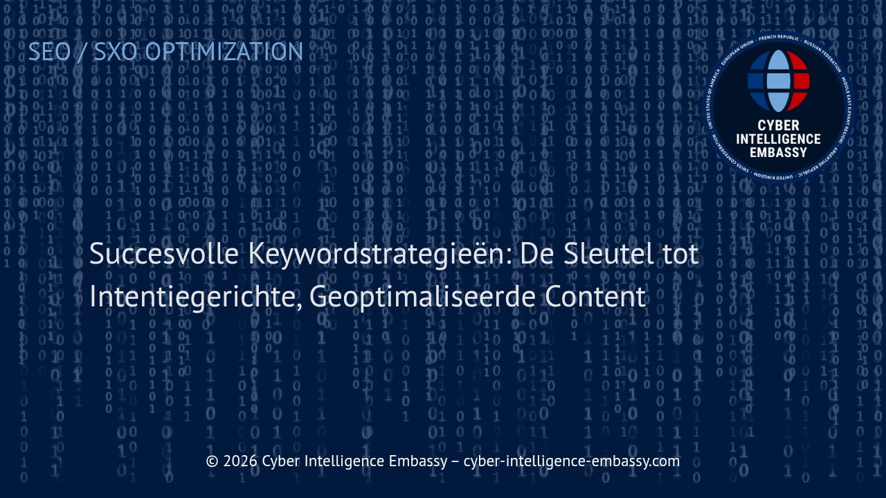 Succesvolle Keywordstrategieën: De Sleutel tot Intentiegerichte, Geoptimaliseerde Content