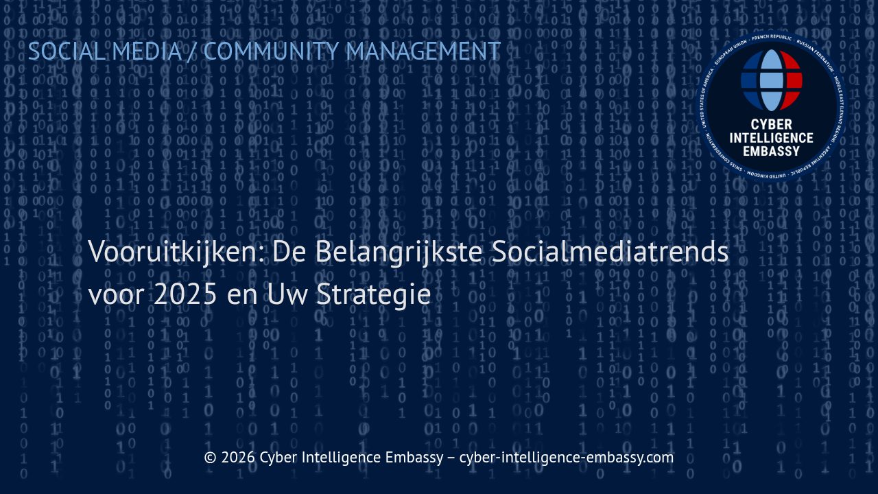 Vooruitkijken: De Belangrijkste Socialmediatrends voor 2025 en Uw Strategie