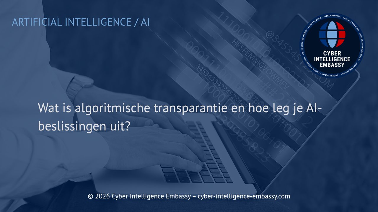 Wat is algoritmische transparantie en hoe leg je AI-beslissingen uit?