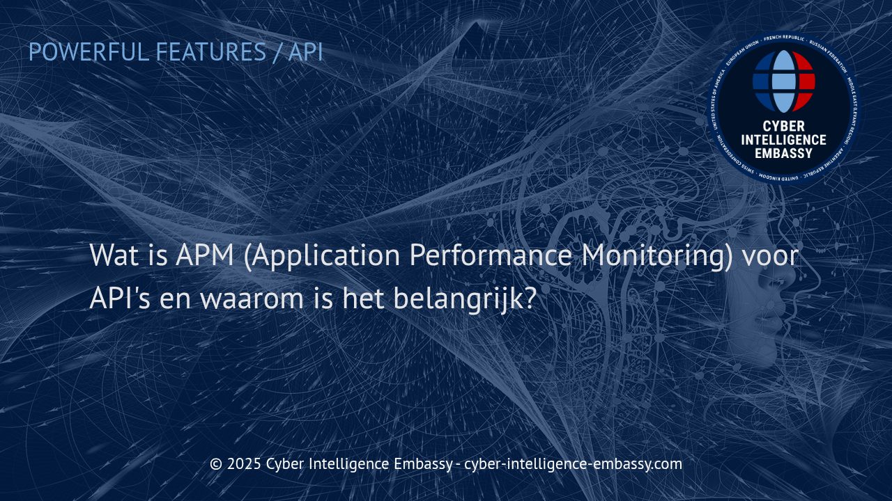 Optimaliseer uw API's met Application Performance Monitoring (APM)
