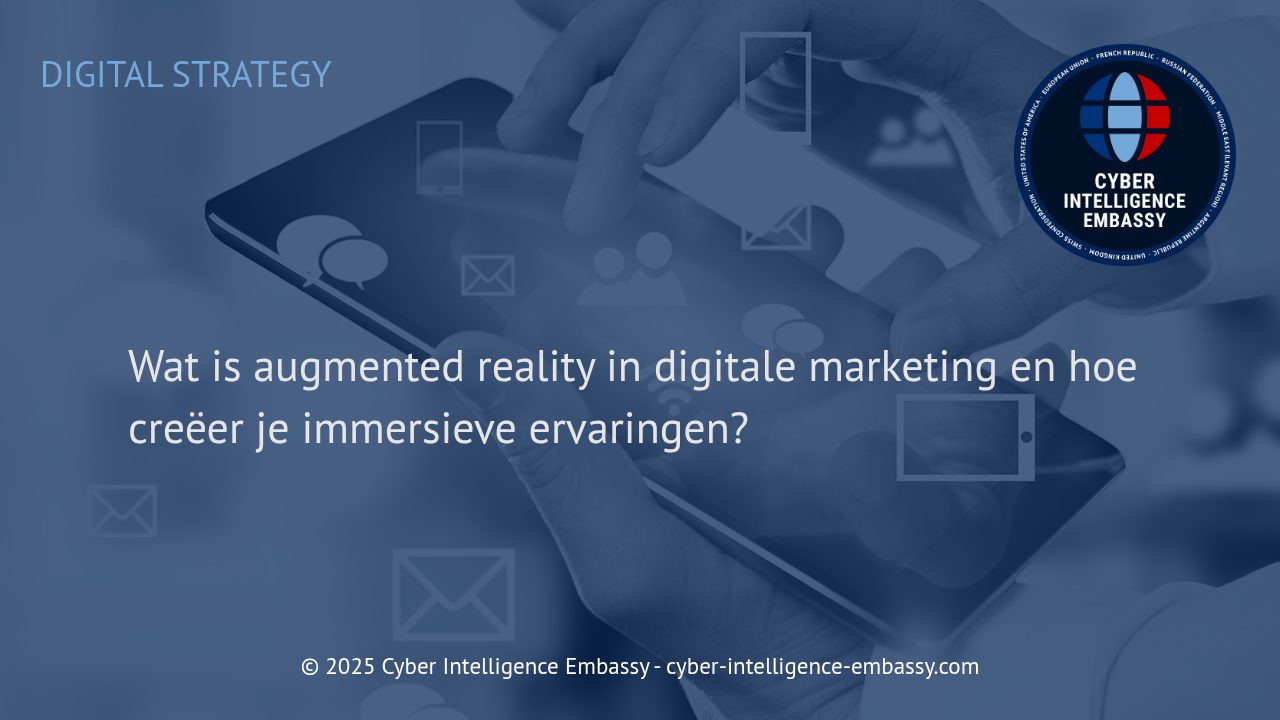 Augmented Reality: De Gamechanger voor Digitale Marketing