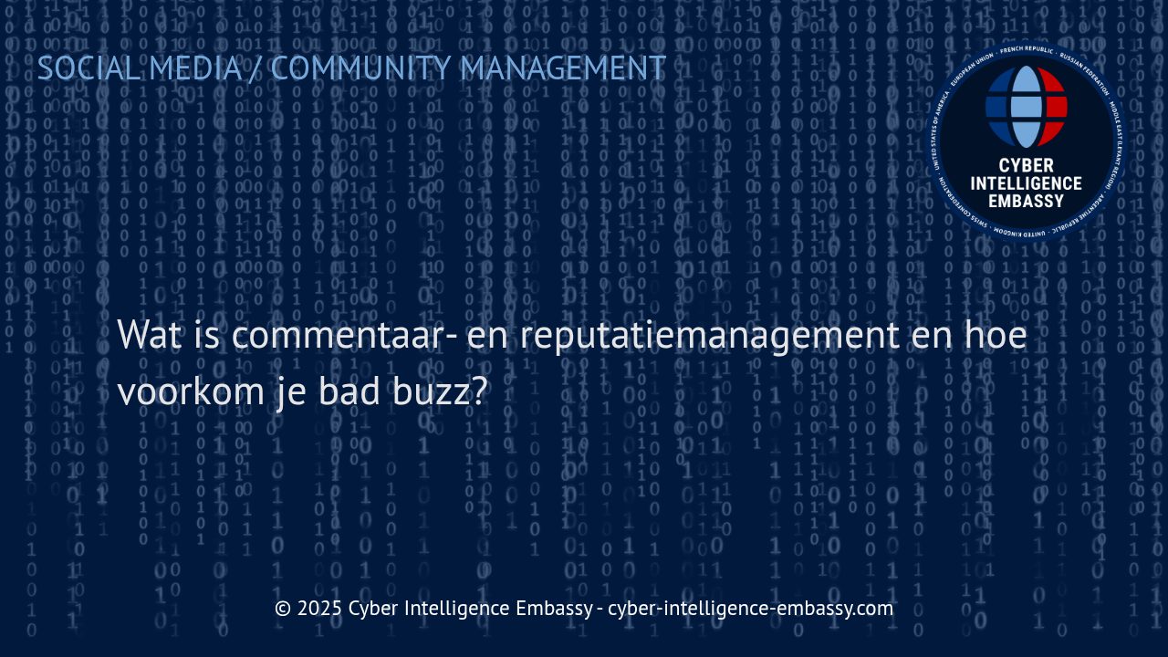 Effectief Commentaar- en Reputatiemanagement: Zo Voorkom je Slechte Publiciteit