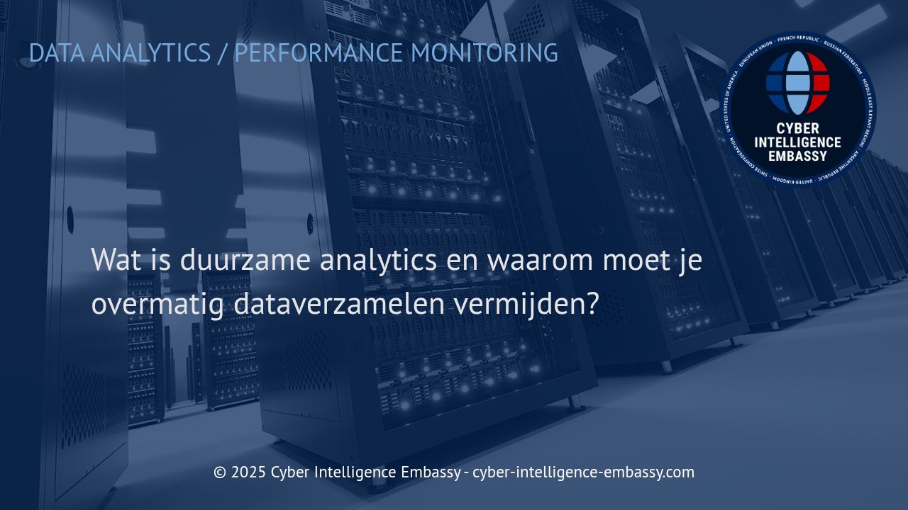 Duurzame analytics: slimmer omgaan met data in uw organisatie