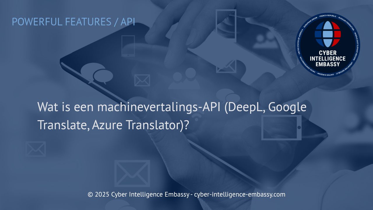 Machinevertalings-API's: De Motor Achter Snelle en Efficiënte Taaloverdracht