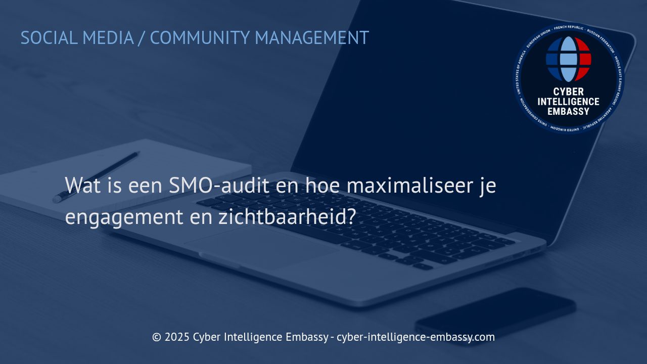 SMO-audit: Strategie, engagement en zichtbaarheid op sociale media optimaliseren