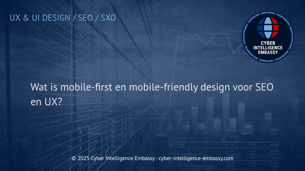De Kracht van Mobile-First en Mobile-Friendly Design voor SEO en Gebruikerservaring