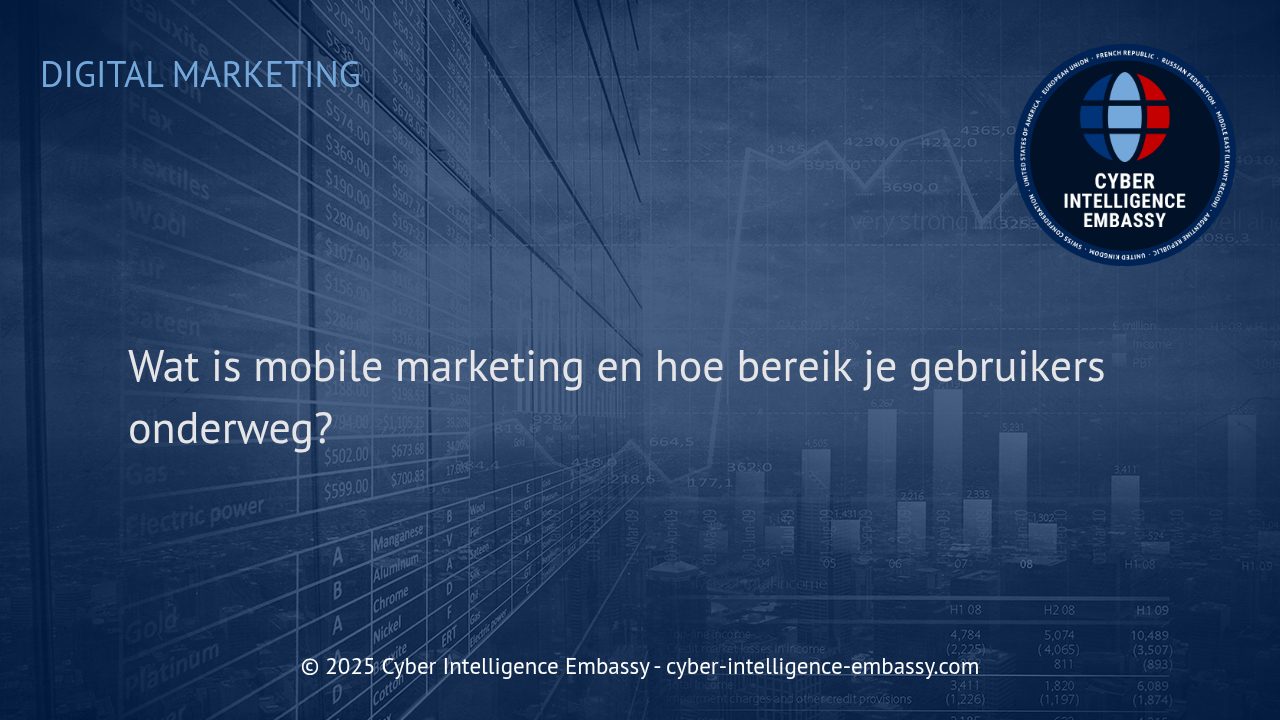 Mobile Marketing: De Sleutel tot Succesvolle Klantinteractie onderweg
