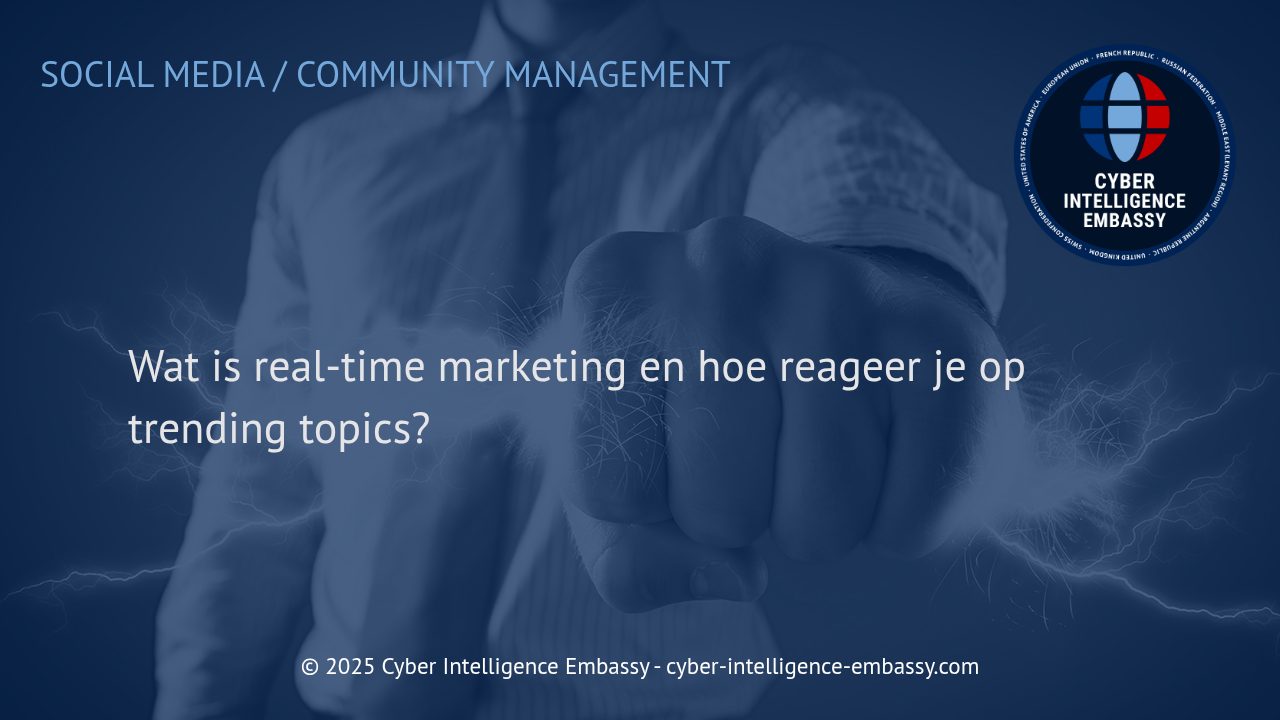 Real-time marketing: direct inspelen op kansen en trends