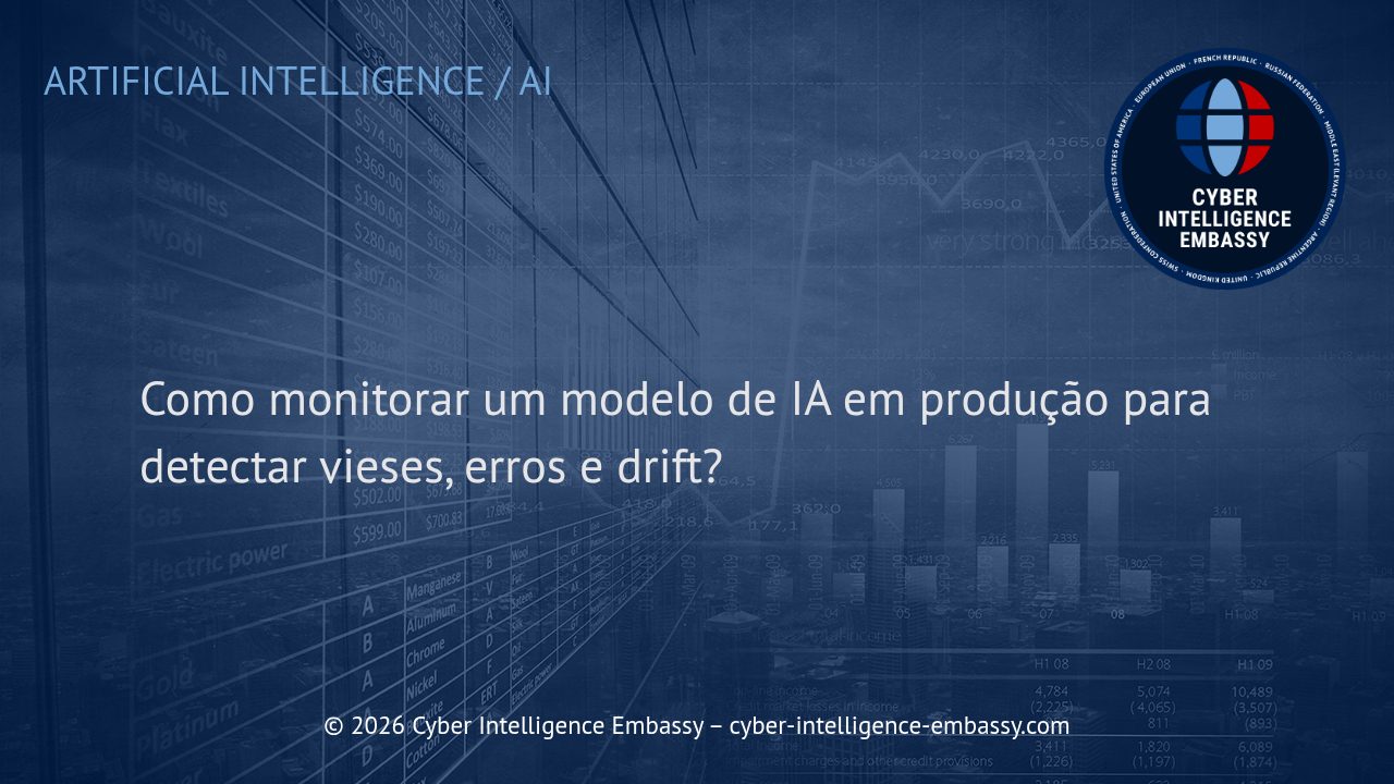 Como monitorar um modelo de IA em produção para detectar vieses, erros e drift?