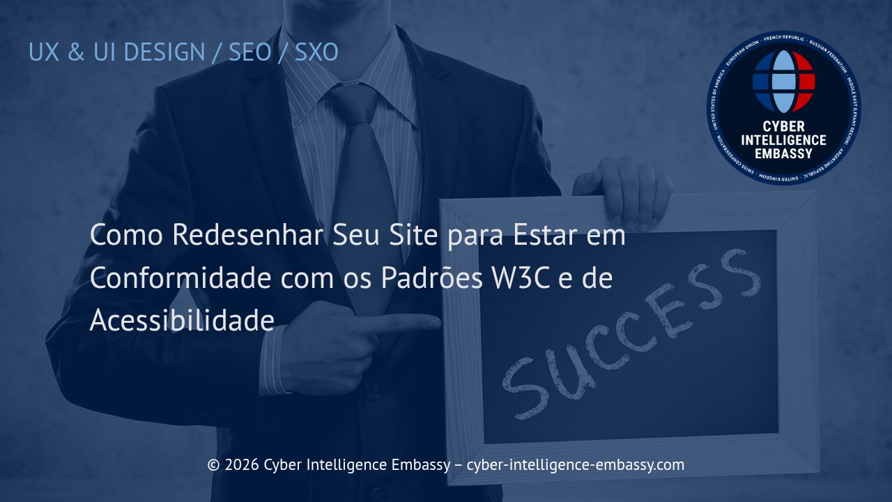 Como Redesenhar Seu Site para Estar em Conformidade com os Padrões W3C e de Acessibilidade