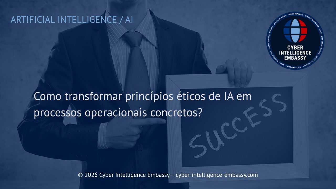 Como transformar princípios éticos de IA em processos operacionais concretos?