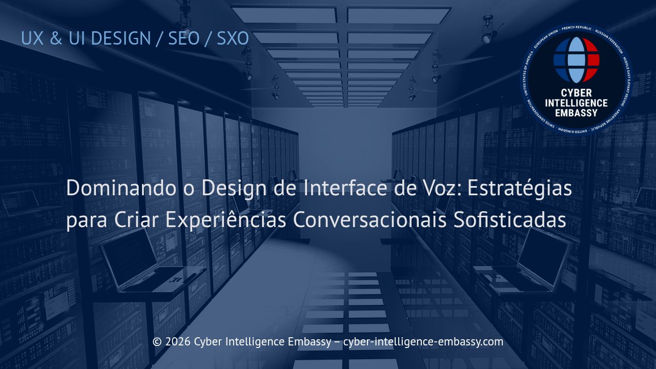 Dominando o Design de Interface de Voz: Estratégias para Criar Experiências Conversacionais Sofisticadas