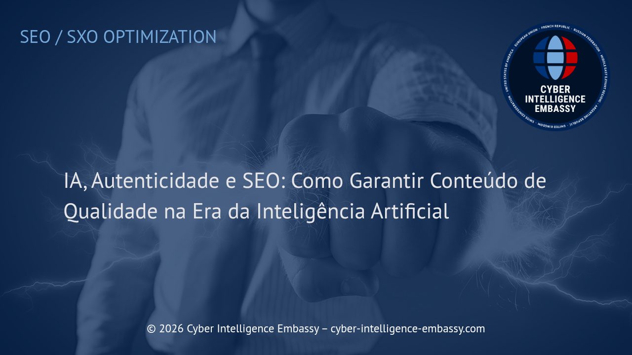 IA, Autenticidade e SEO: Como Garantir Conteúdo de Qualidade na Era da Inteligência Artificial