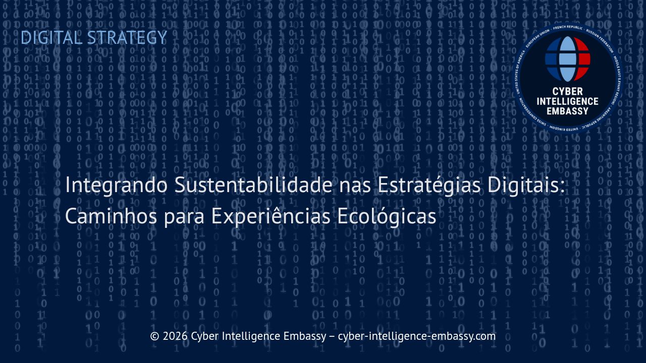 Integrando Sustentabilidade nas Estratégias Digitais: Caminhos para Experiências Ecológicas