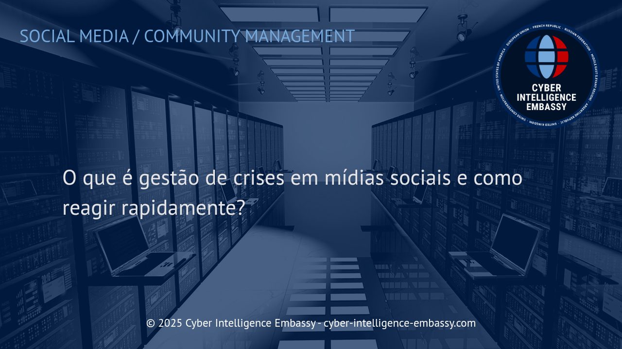 Gestão de crises em mídias sociais: estratégias para uma resposta ágil e eficaz