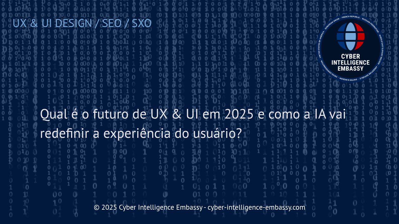 O Futuro de UX & UI: Como a IA Vai Transformar a Experiência do Usuário em 2025