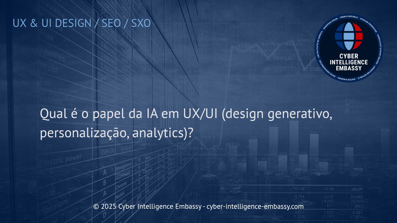 O Impacto da Inteligência Artificial em UX/UI: Design Generativo, Personalização e Analytics