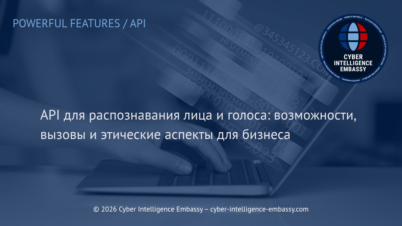 API для распознавания лица и голоса: возможности, вызовы и этические аспекты для бизнеса