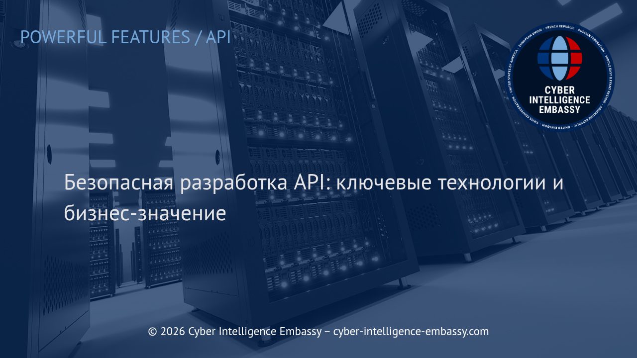 Безопасная разработка API: ключевые технологии и бизнес-значение