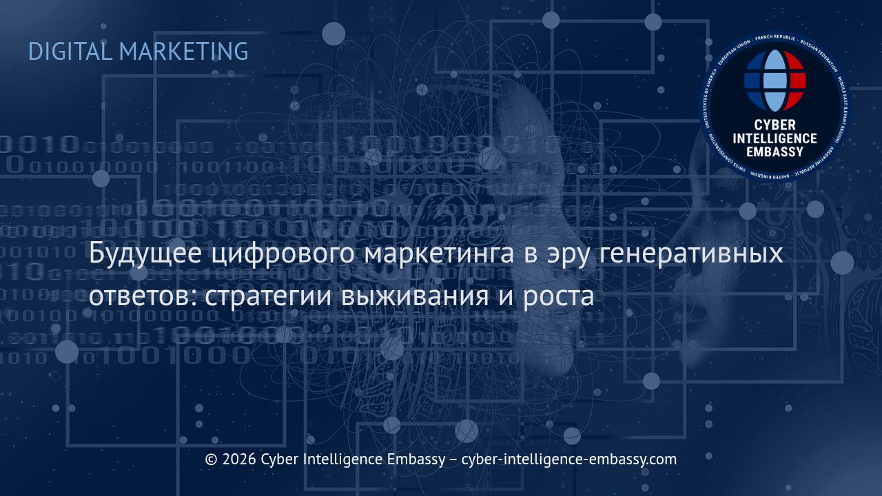 Будущее цифрового маркетинга в эру генеративных ответов: стратегии выживания и роста
