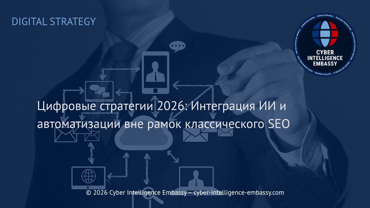 Цифровые стратегии 2026: Интеграция ИИ и автоматизации вне рамок классического SEO