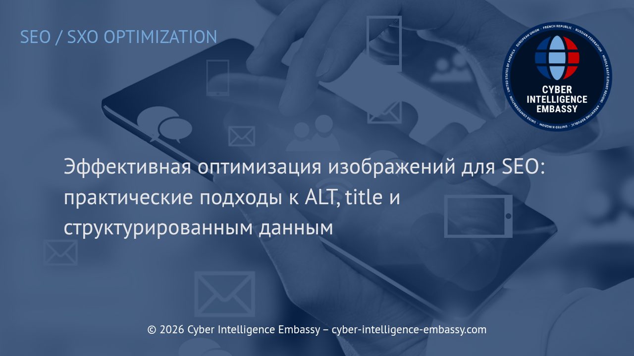 Эффективная оптимизация изображений для SEO: практические подходы к ALT, title и структурированным данным