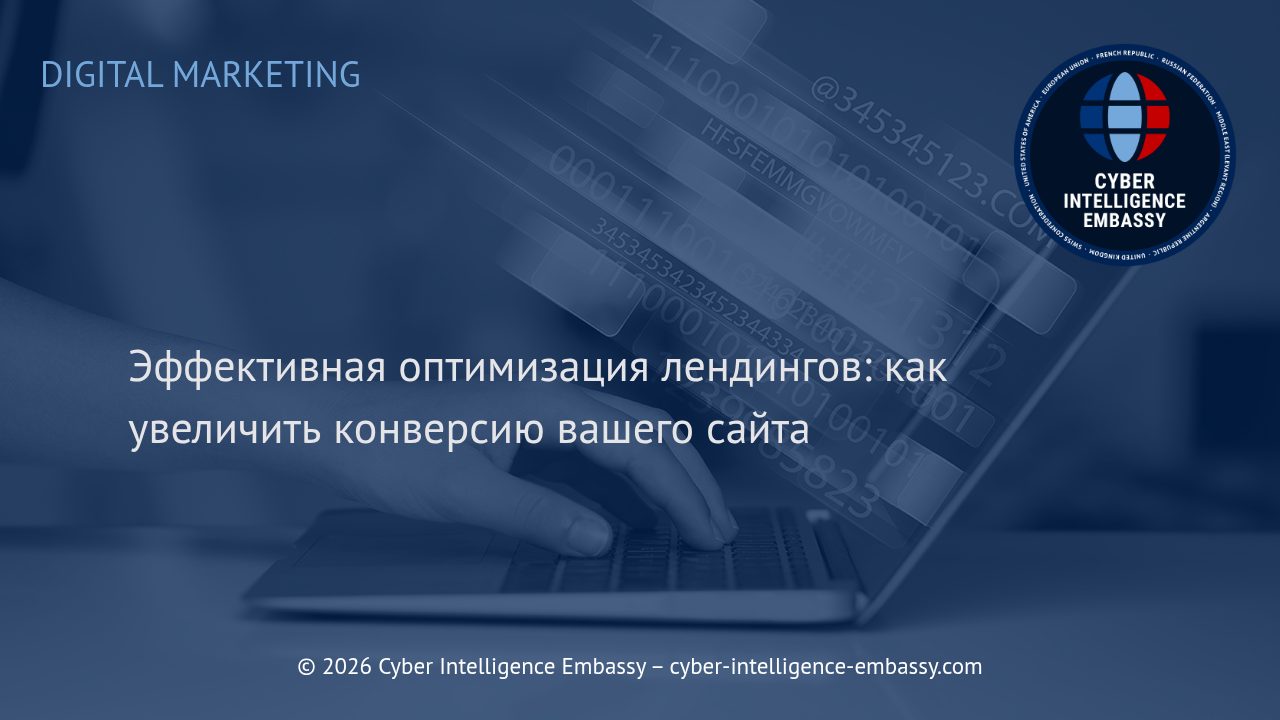 Эффективная оптимизация лендингов: как увеличить конверсию вашего сайта