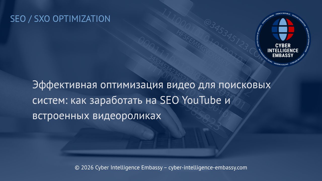 Эффективная оптимизация видео для поисковых систем: как заработать на SEO YouTube и встроенных видеороликах