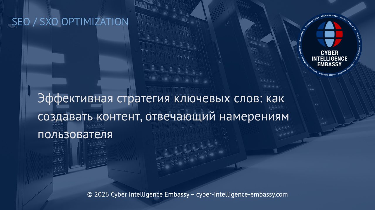 Эффективная стратегия ключевых слов: как создавать контент, отвечающий намерениям пользователя