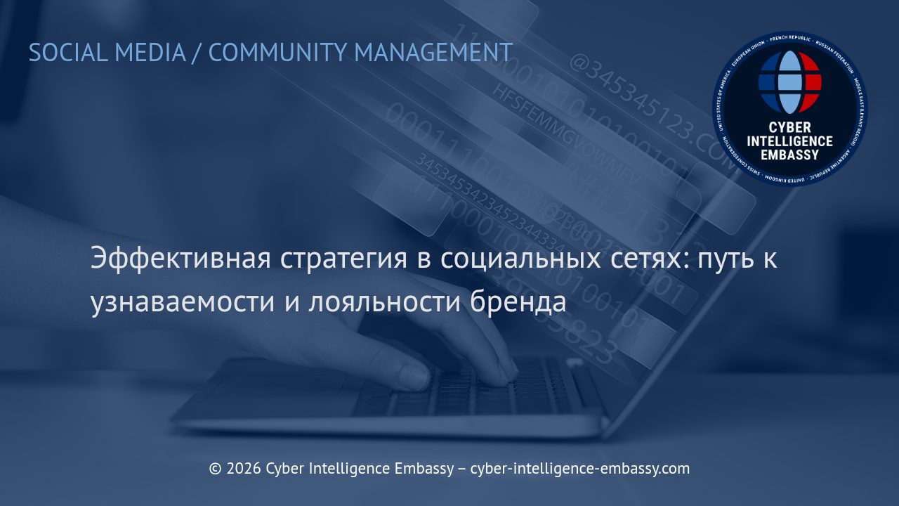 Эффективная стратегия в социальных сетях: путь к узнаваемости и лояльности бренда