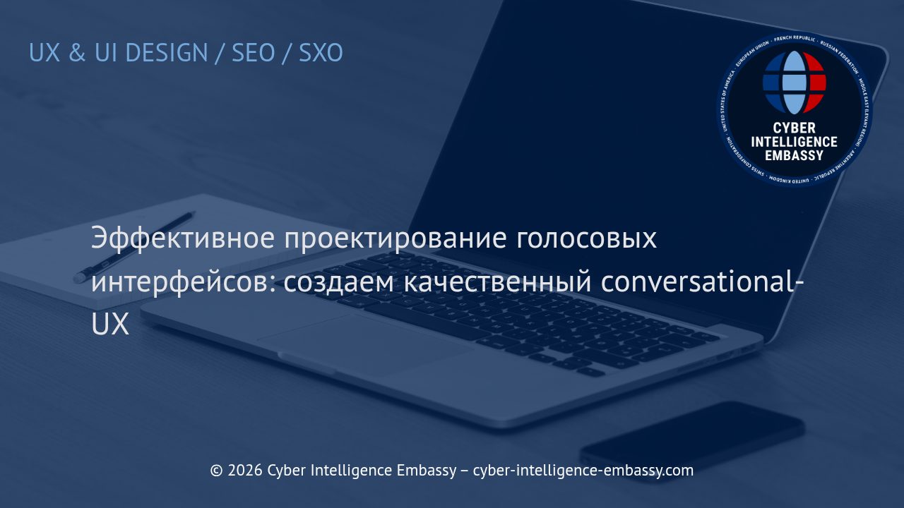 Эффективное проектирование голосовых интерфейсов: создаем качественный conversational-UX