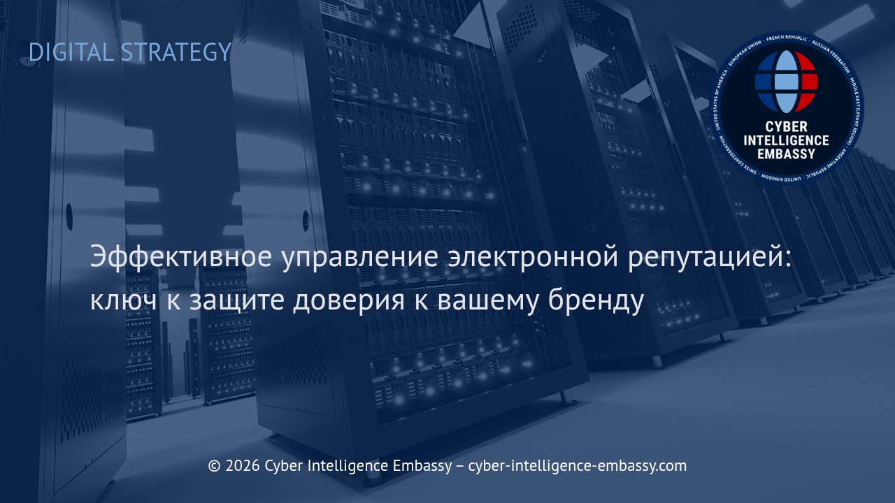 Эффективное управление электронной репутацией: ключ к защите доверия к вашему бренду