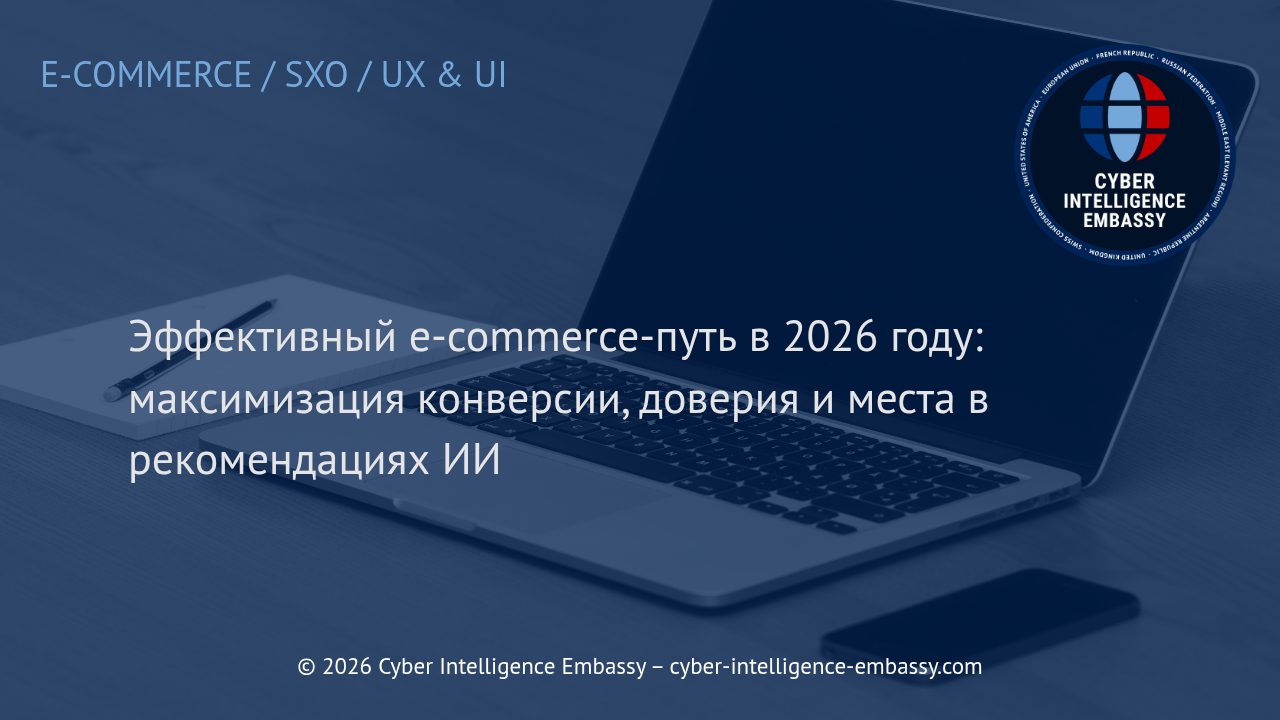 Эффективный e-commerce-путь в 2026 году: максимизация конверсии, доверия и места в рекомендациях ИИ
