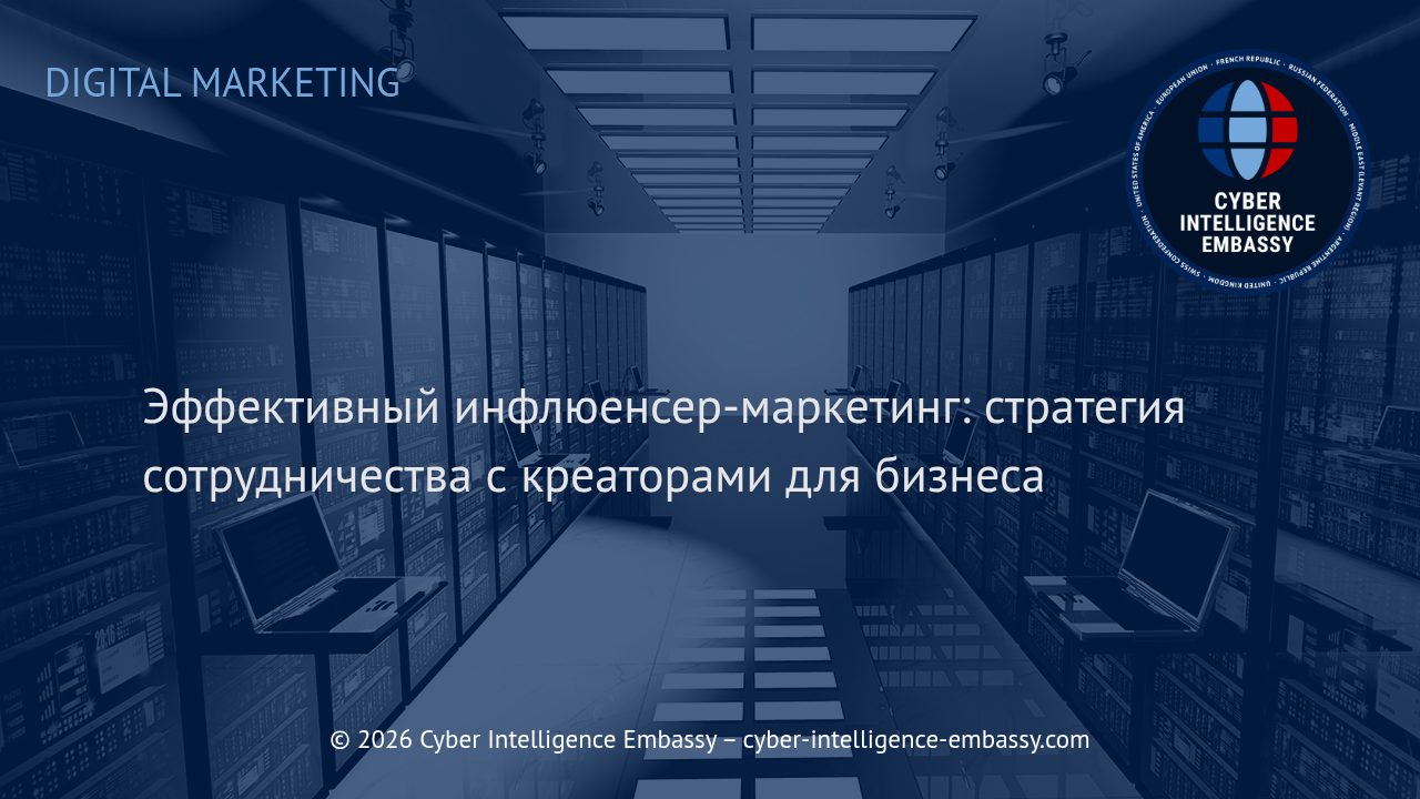 Эффективный инфлюенсер-маркетинг: стратегия сотрудничества с креаторами для бизнеса