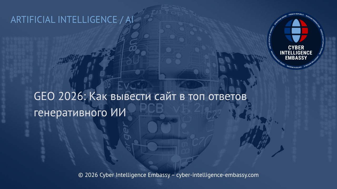 GEO 2026: Как вывести сайт в топ ответов генеративного ИИ