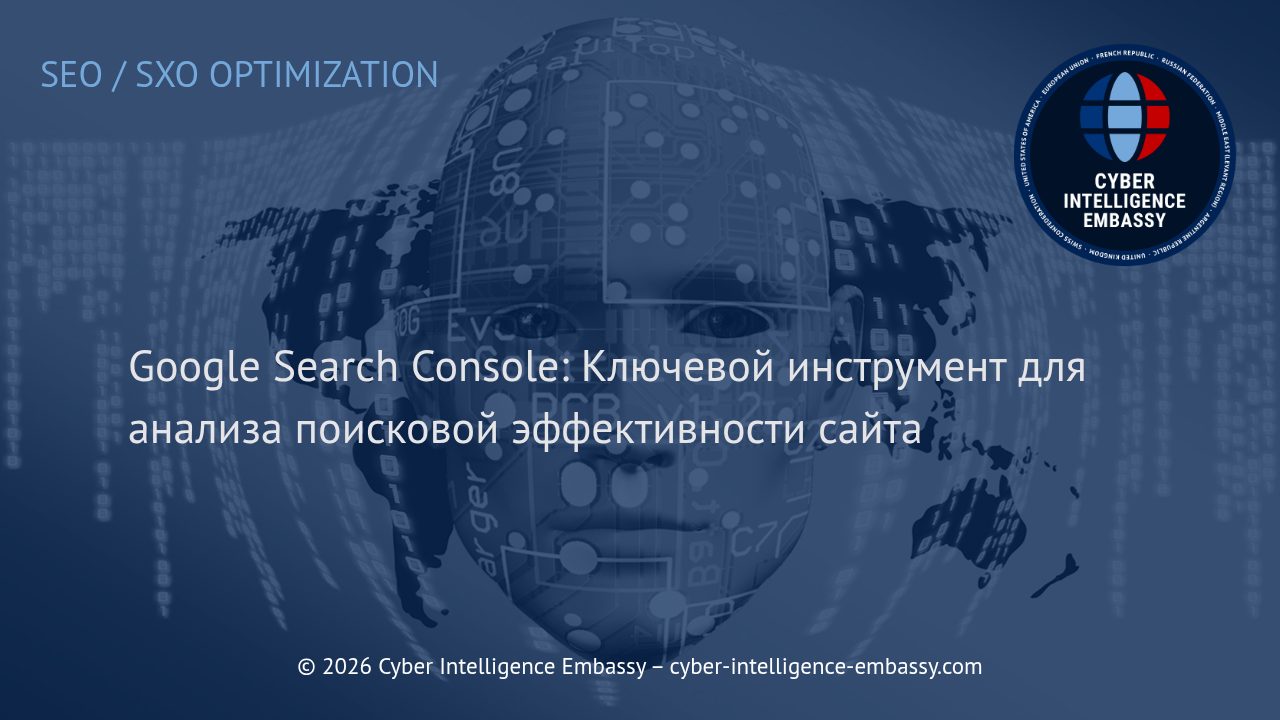 Google Search Console: Ключевой инструмент для анализа поисковой эффективности сайта