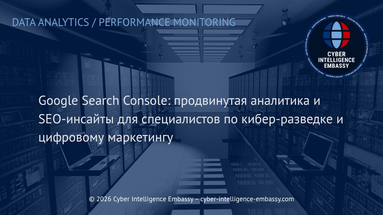Google Search Console: продвинутая аналитика и SEO-инсайты для специалистов по кибер-разведке и цифровому маркетингу