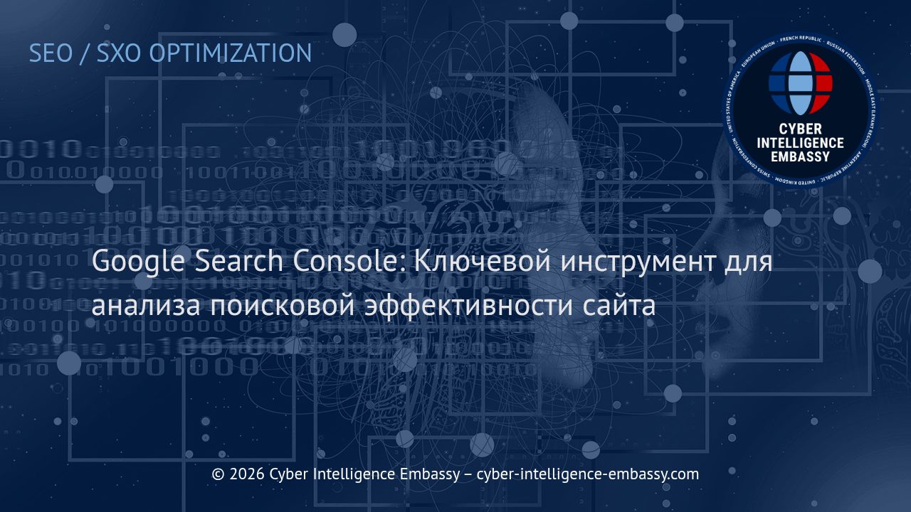 Google Search Console: Ключевой инструмент для анализа поисковой эффективности сайта