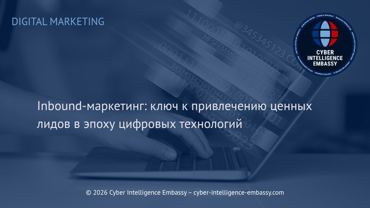 Inbound-маркетинг: ключ к привлечению ценных лидов в эпоху цифровых технологий