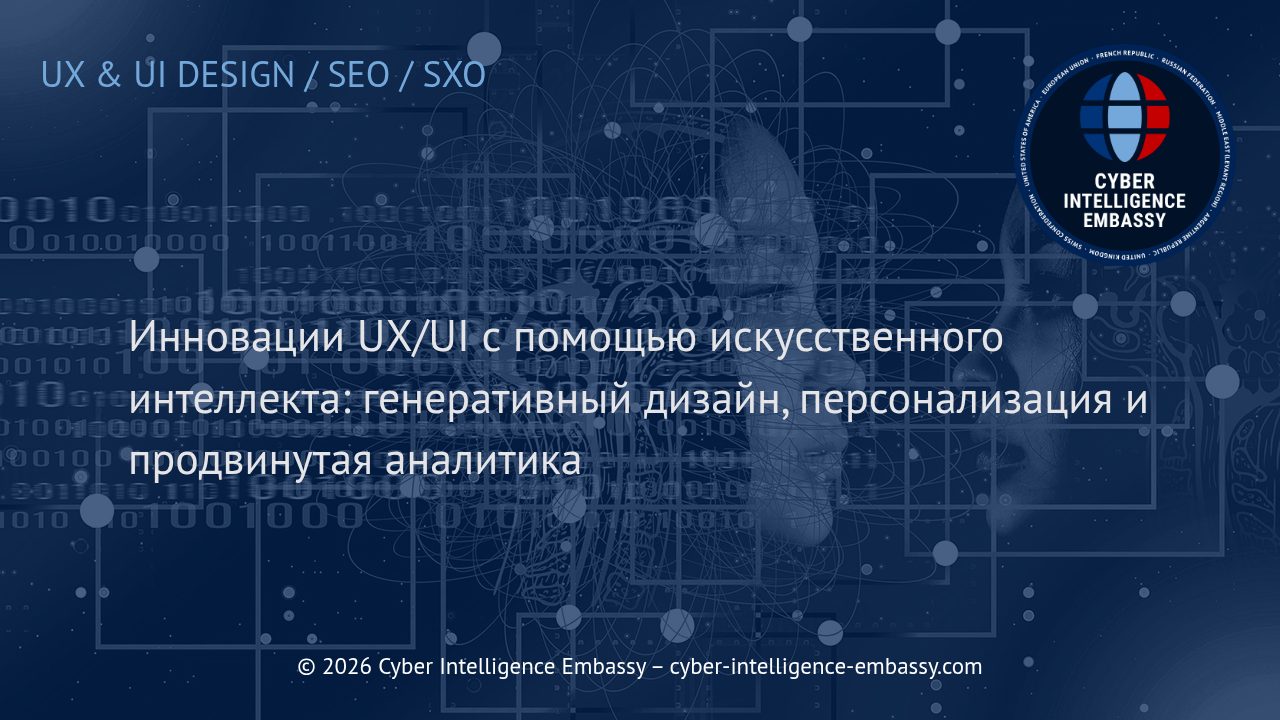 Инновации UX/UI с помощью искусственного интеллекта: генеративный дизайн, персонализация и продвинутая аналитика
