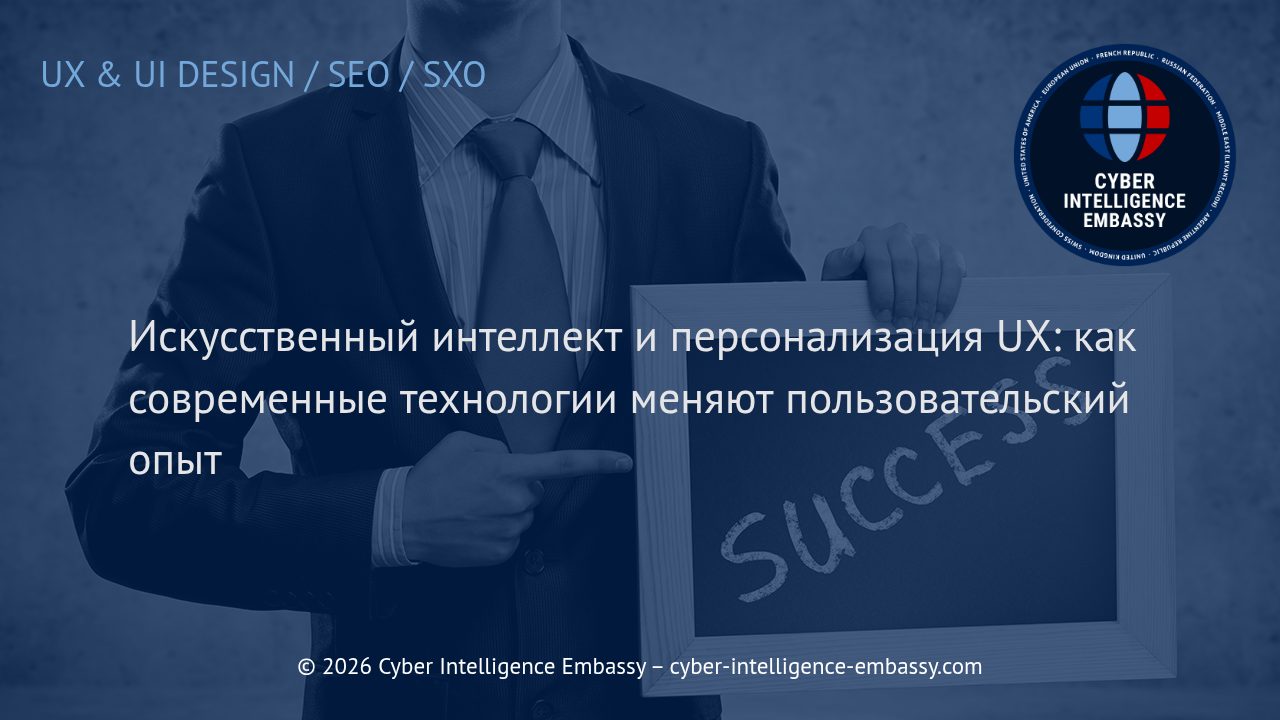 Искусственный интеллект и персонализация UX: как современные технологии меняют пользовательский опыт