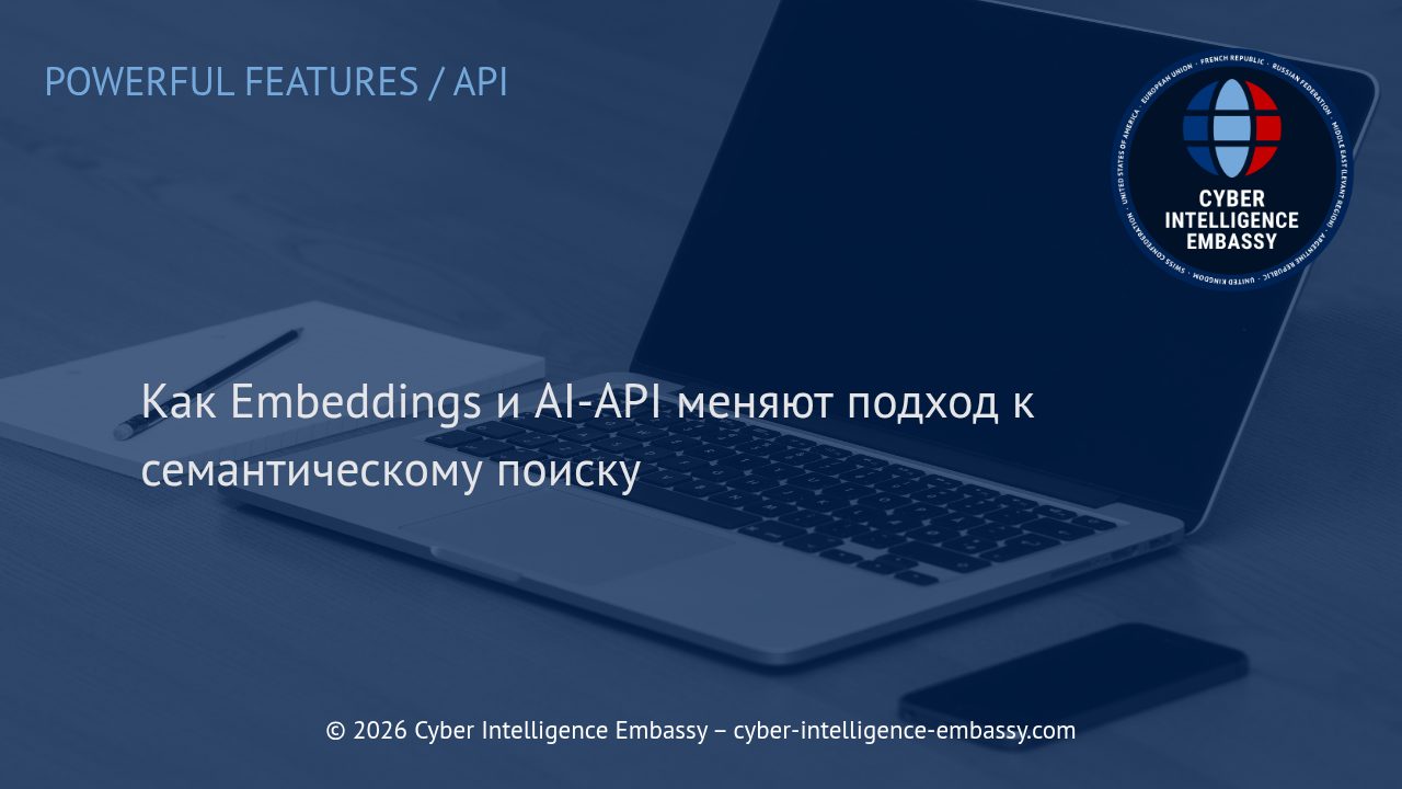 Как Embeddings и AI-API меняют подход к семантическому поиску