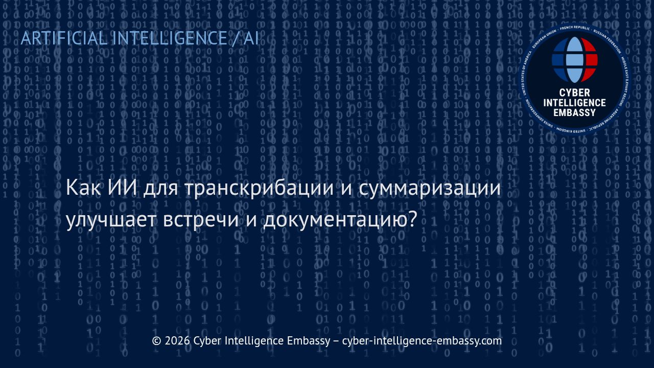 Как ИИ для транскрибации и суммаризации улучшает встречи и документацию?