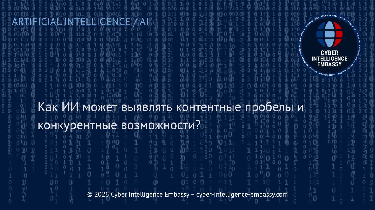 Как ИИ может выявлять контентные пробелы и конкурентные возможности?