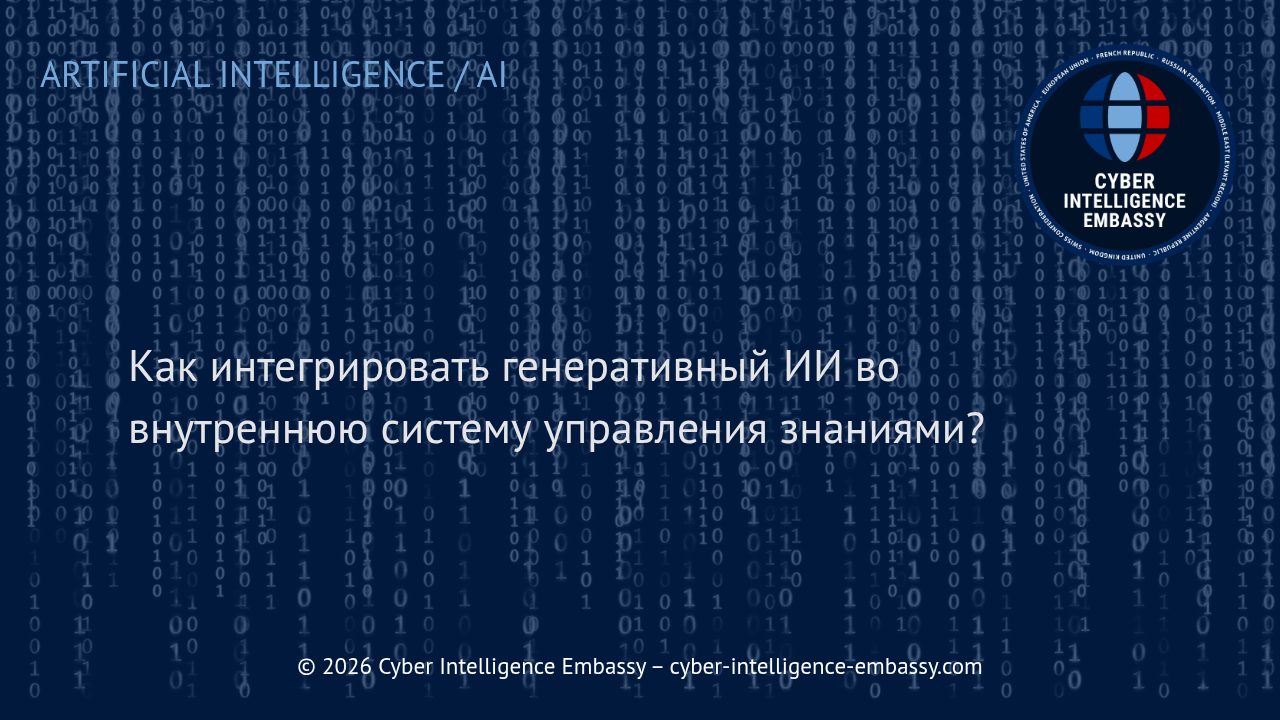 Как интегрировать генеративный ИИ во внутреннюю систему управления знаниями?