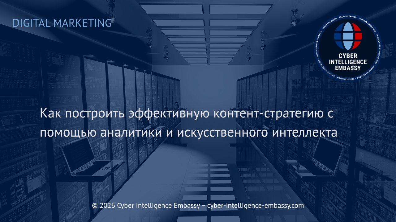Как построить эффективную контент-стратегию с помощью аналитики и искусственного интеллекта