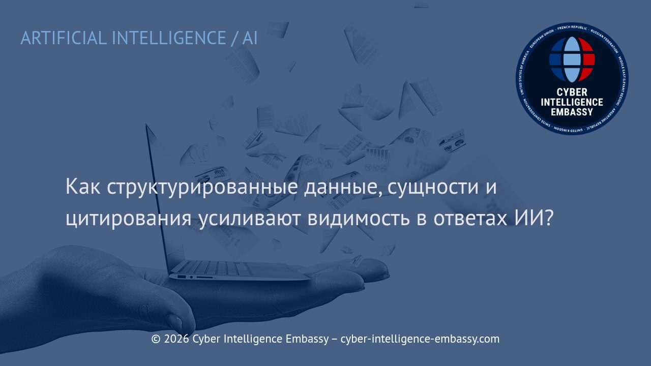 Как структурированные данные, сущности и цитирования усиливают видимость в ответах ИИ?