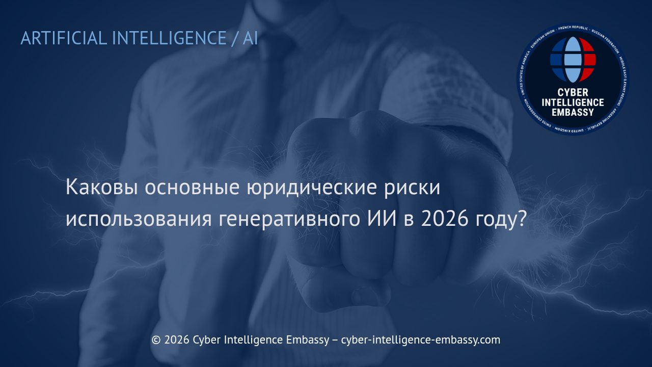 Каковы основные юридические риски использования генеративного ИИ в 2026 году?
